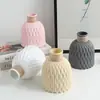 Padrão de Abacaxi Corda de Cânhamo Vaso de Plástico Atacado Simulação Simples Pequeno Fresco Vaso Venda Quente Transfronteiriça Vaso Ondulado