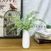 Plástico color nieve planta pegamento suave simulación Hierba persa Adiantum planta verde decoración hoja de helecho planta pared planta verde en maceta