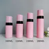 Botella de Mousse Rosa 100ml120ml150ml Limpiador Facial Desinfectante de Manos Botella Espumosa Botellas Portátiles PET