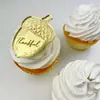 Decoração de Cupcake de Acrílico Estilo Ins Transfronteiriço Marcação de Ação de Graças Suprimentos de Festa Enfeites de Decoração de Bolo