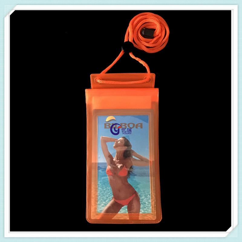 魔术贴PVC手机防水袋 漂流防水手机游泳袋 手机防水套可印l