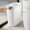 Bote de Basura Rectangular de Gran Capacidad para Espacios de Baño, Sin Tapa, para Desechos de Papel Higiénico