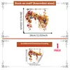 D22997 Decoración Colgante Tema Cosecha de Frutas de Otoño Pegatina para Ventana para Puertas de Cristal y Ventanas Decoración Festiva Pegatina de Cristal Electroestática