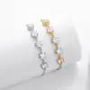 Pulsera de Plata de Ley S925 Nueva Transfronteriza Estilo Coreano Incrustada con Circonio Pulsera de Estrella Ajustable Lujo Accesible de Moda Joyería de Nicho para Mujeres