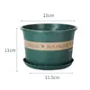 Vaso de flor redondo varanda mesa vaso de pothos vaso de flor de morango resina vaso de flor de galão resina pp espessa