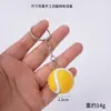 Venta Caliente Transfronteriza Modelo de Tenis Simulado Diámetro 2cm Llavero Colgante de Bola Souvenir de Reunión Deportiva Joyería