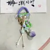 Colgante Original de Bolso de Cerámica Hecho a Mano de Yuan Xiaohong, Adorno de Borla Tejida con Cuerda de Jingdezhen, Accesorio de Bolso Artístico de Nicho