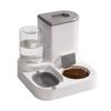 Alimentador automático de agua potable para mascotas, tazón de cerámica con separación seca y húmeda de gran capacidad integrado, tazón de acero inoxidable, tazón para gatos y perros ##