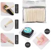 Removedor de Esmalte Palito de Laranja Multifuncional Ponta Dupla Usável Nail Embossing Empurrador de Cutícula Laranja Madeira Dupla Ponta 100 Palitos de Ponto
