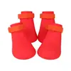 Zapatos para perros de mascota son impermeables, antideslizantes y no se caen, hechos de silicona de grado alimenticio, botas de lluvia, cubrepiés, zapatos de globo para perros pequeños y medianos