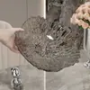 Nueva Entrada Lujo PET Plato de Frutas Pétalo Plato de Fruta Seca para el Hogar Plato de Caramelos Sala de Estar Exquisito Plato de Frutas para Snacks