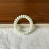 2024 Novo Trevo da Sorte de Quatro Folhas Anel de Cabelo de Fio de Telefone Onda de Coco Ponto Fresco de Verão Versátil Diário Durável