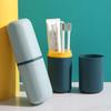 Estuche de Almacenamiento para Cepillo de Dientes de Viaje Set Portátil de Taza para Lavar Tubo de Pasta de Dientes Tanque de Pasta de Dientes Taza para Enjuague Bucal Cubo para Cepillo de Dientes
