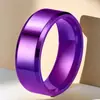 Anillo de Acero Inoxidable para Hombre, Estilo Europeo y Americano Acabado Mate, Anillo Sencillo de Acero de Titanio, 8 mm de Ancho, Banda Personalizable que No se Desvanece