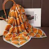 70 Bufandas de Seda con un Toque de Lujo, Moda Coreana Versátil Profesional Bufandas Pequeñas de Seda Imitación, Bufandas de Seda Estampadas Retro para Mujeres