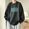 Moletom Masculino Personalização Masculina Pode Imprimir Logo Fábrica Atacado Gola Redonda Versátil Peso Pesado Com Veludo Adicional Jovem Casual Top