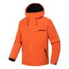 Jaqueta Esportiva com Capuz Fina, Casual, Impermeável e Corta-Vento, Destacável, para Primavera e Outono, Masculina e Feminina, em Estoque