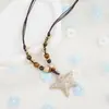 Accesorios de Collar de Hongo de Cerámica Jingdezhen Más Vendidos para Mujer, Diseño de Nicho, Joyería de Collar Transfronteriza para Mujer con un Toque de Alta Gama