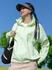 UPF100 Roupas de Proteção Solar para Pele ao Ar Livre Femininas Primavera Verão Montanhismo Corta-Vento Roupas com Proteção UV Jaqueta Secagem Rápida Respirável