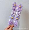 Anillo para el cabello de tela de gasa de flores para niños no daña el cabello nueva cuerda para la cabeza de bebé diadema de princesa lindo niña niña goma elástica