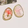 Accesorios Metálicos Flor Seca Ovalados Vintage para Manualidades Pinzas para el Cabello Pendientes Zuecos Funda de Teléfono Accesorios Decorativos Venta al por Mayor
