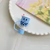 Nuevo tapón para pajilla a prueba de polvo de gran diámetro de 10 mm, lindo diseño de pingüino de dibujos animados, funda para pajilla reciclable, suministro directo transfronterizo