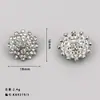 Botones de Metal de Alta Gama Incrustados con Diamantes, Fuegos Artificiales Llenos de Diamantes, Botones de Diseño con Diamantes, Flores, Accesorios para Ropa de Abrigo de Otoño e Invierno