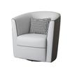 Sofá individual de lujo ligero simple, combinación de silla redonda giratoria, recepción de hotel y oficina de ventas, mesa y silla de negociación, recepción de salón de belleza