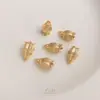 Chapado en Oro de 14K Colgante Flor de Muguete Sombrero DIY Hecho a Mano Joyería para Orejas Pasador Tocado Escalera Reloj de Pared Oscilante Material