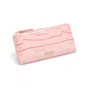 Billetera Larga con Patrón de Piedra Luminosa Plegable Doble Cierre Lateral Gran Capacidad para Mujer Multifunción con Cremallera