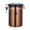 Lata de Armazenamento de Grãos de Café em Aço Inoxidável 304 Lata Selada para Pó de Café Lata de Armazenamento para Chá Leite em Pó Capacidade Extragrande 1L-3L