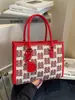 Bolsa de Mão Vermelha de Grande Capacidade para Mulheres 2026 Nova Bolsa de Casamento Bolsa de Noiva Bolsa de Ombro Transversal de Alto Padrão