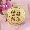 Moneda de Oro Puro 999 50mg Princesa, Que te hagas rico, Moneda de Oro de Feliz Cumpleaños 520 Regalo Artesanía de Oro al por Mayor