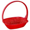 Cesta de frutas de plástico trançado cesta de flores cesta de mão cesta de imitação de salgueiro cesta de ovos cesta de vegetais cesta de presente