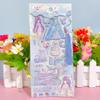 Pegatinas de vestir de princesa de dibujos animados para niñas, pegatinas de ropa de hadas antigua para niños, pegatinas de esponja de burbujas tridimensionales, juguetes