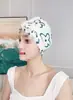 Gorro de natación para mujer adulto, color liso, natación, lindo, para circunferencia de cabeza grande, negro, para hombre y mujer, tela para adulto
