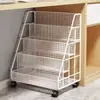 Estantería Móvil, Estante de Almacenamiento para Libros Ilustrados Infantiles, Estante de Almacenamiento Debajo de la Mesa, con Ruedas Universales de Pie, Librería Simple para el Hogar y Estudiantes