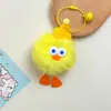 Explosiones Conejo Rex Piel Pato Pequeño Llavero Ins Lindo Bola de Carbón Duende Colgante Bolsas de Felpa Colgantes Adornos Venta al por Mayor