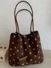 Bolso Casual de Lunares de Gran Capacidad para Mujer, Nuevo Bolso de Hombro Ligero para Viajes Diarios Otoño 2026, Bolso Tote Cubo Personalizado