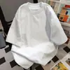 Camiseta de Manga Corta Pesada 100% Algodón para Hombre de 320g, Nuevo Estilo de Verano, Marca Trendy Americana, Camiseta Superior Casual Holgada para Hombre