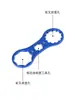 Llave para cubierta de hombro de horquilla delantera de bicicleta de montaña, llave para amortiguador de aire de coche de carretera, herramienta de desmontaje y mantenimiento de bicicleta de aleación de aluminio