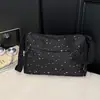 Bolsa Casual Grande Capacidade Feminina 2026 Nova Estrela Tecido de Nylon Bolsa Almofada Simples de Ombro Transversal