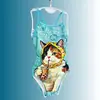 Novo Maiô Sexy Quente para 2026, Estilo Fresco com Estampa de Gato, Peça Única de Corrida para Mulheres, Especial para Treinamento em Piscina
