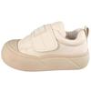 Zapatos blancos pequeños de suela gruesa de color blanco leche para mujer, feos, adorables, nuevos y elegantes zapatos de nicho de otoño con gancho y bucle, zapatos de pan de cabeza grande para estudiantes, zapatos de tabla