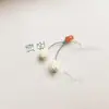 Al por mayor En stock 6 mm Ágata Cuentas Espaciadoras Colgante Pulsera DIY Accesorios Hechos a Mano con Pulsera de Cuentas Borla Pequeña Flor de Osmanthus Vaina de Loto