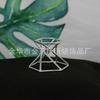 Porta Exhibidor de Metal para Bola de Cristal Estrella Hexagonal Base Esférica Oficina en Casa Adornos Nórdicos Estante de Almacenamiento de Piedra Original