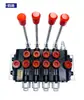ZS-118 Válvula Direcional de Controle Multi-vias Distribuidor de 5 Vias Válvula Hidráulica de Controle Manual para Cilindros de Ação Simples/Dupla