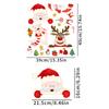 Comercio exterior Navidad dibujos animados viejo alce oso hogar fondo decoración de pared pegatinas de pared autoadhesivas pegatinas de vidrio pegatinas