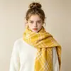 Colección de Bufandas de Mohair de Color Sólido de Otoño e Invierno, Bufandas Atmosféricas Estilo Coreano, Bufandas Chal Ampliadas y Engrosadas al por Mayor
