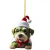 Navidad Nueva Transfronteriza Muñeco Grinch Árbol de Navidad Plano Acrílico Colgante Monstruo Peludo Verde Colgante para Coche
